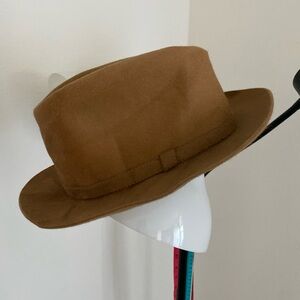 Borsalino Mens Diamante Antica Casa Fedora Hat Made In Italy 7 1/8 (READ)👇